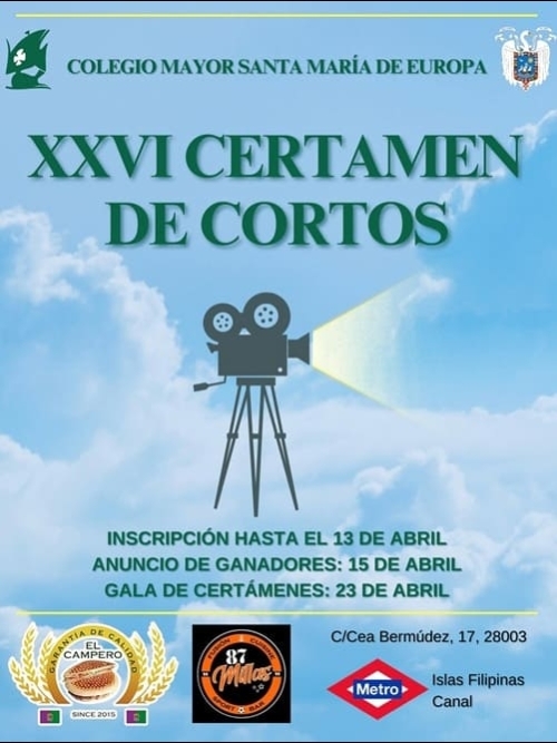 XXVI Certamen de Cortos Sta. María de Europa XXVI Certamen de Cortos Sta. María de Europa