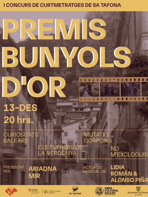 Premis Bunyols d'Or - I Concurs de Curtmetratges de Sa Tafona